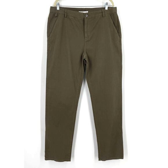 Everlane Cotton Chino Trouser Pants Green Women's Size 36 NWOT - Picture 6 of 6